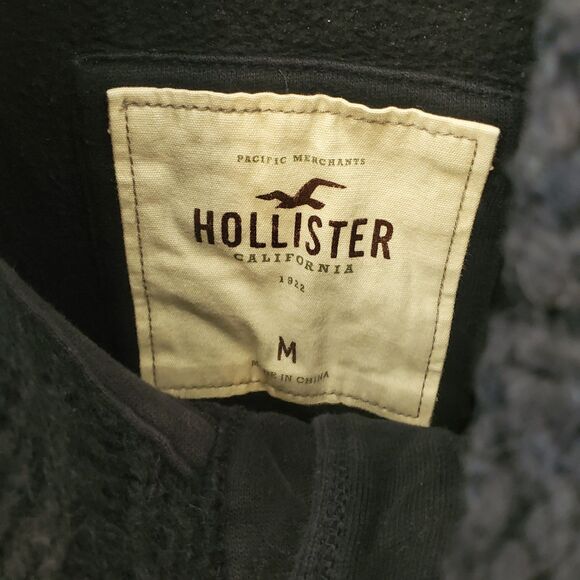 Jacket with Sweater Collar Hollister Logo Womans Adult Medium Button up Ladies - Picture 12 of 16